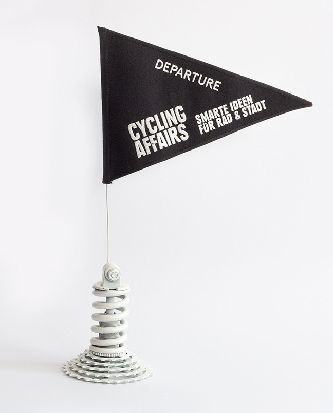A corporate branding style pennant as a trophy