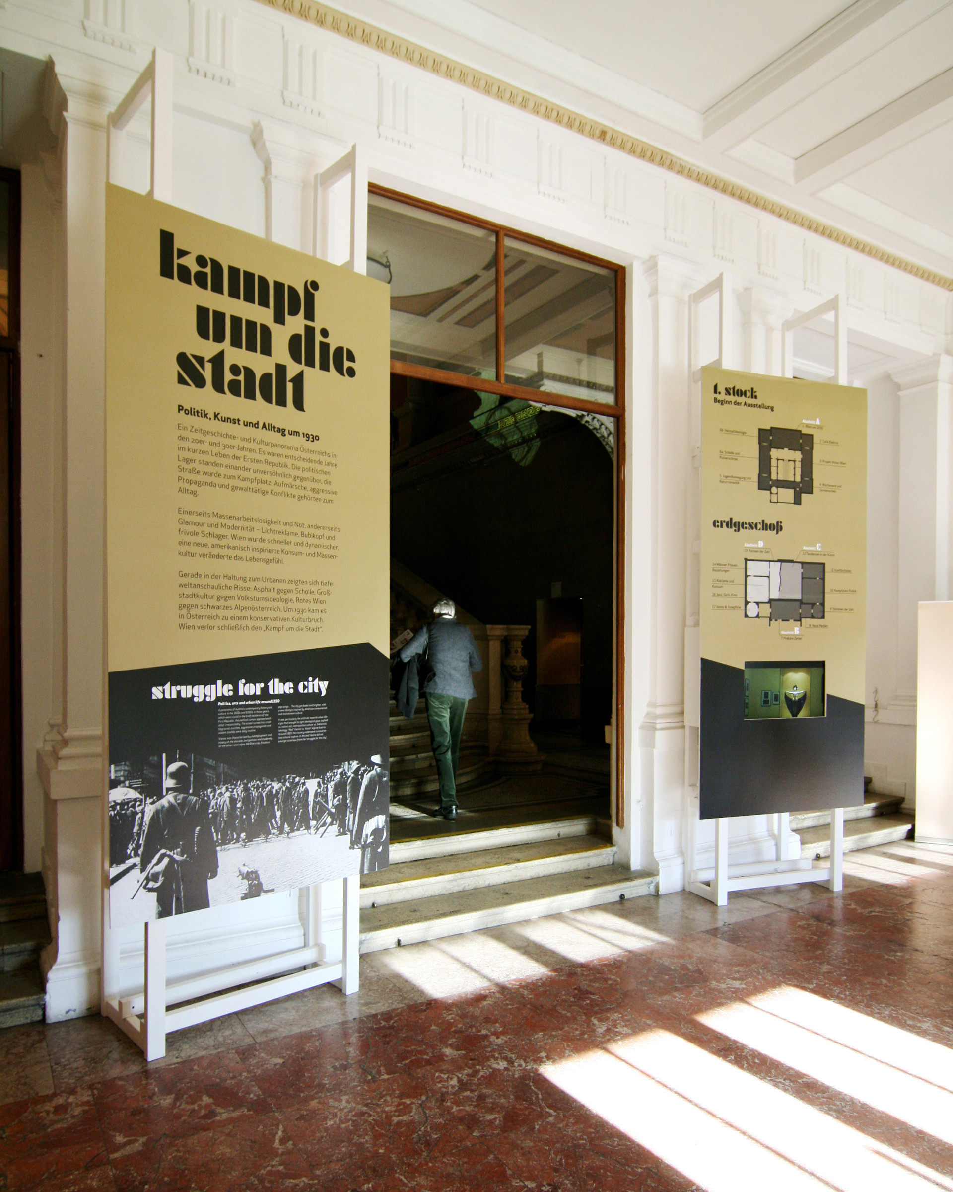 The typeface in the context of the exhibition for exhibition texts
