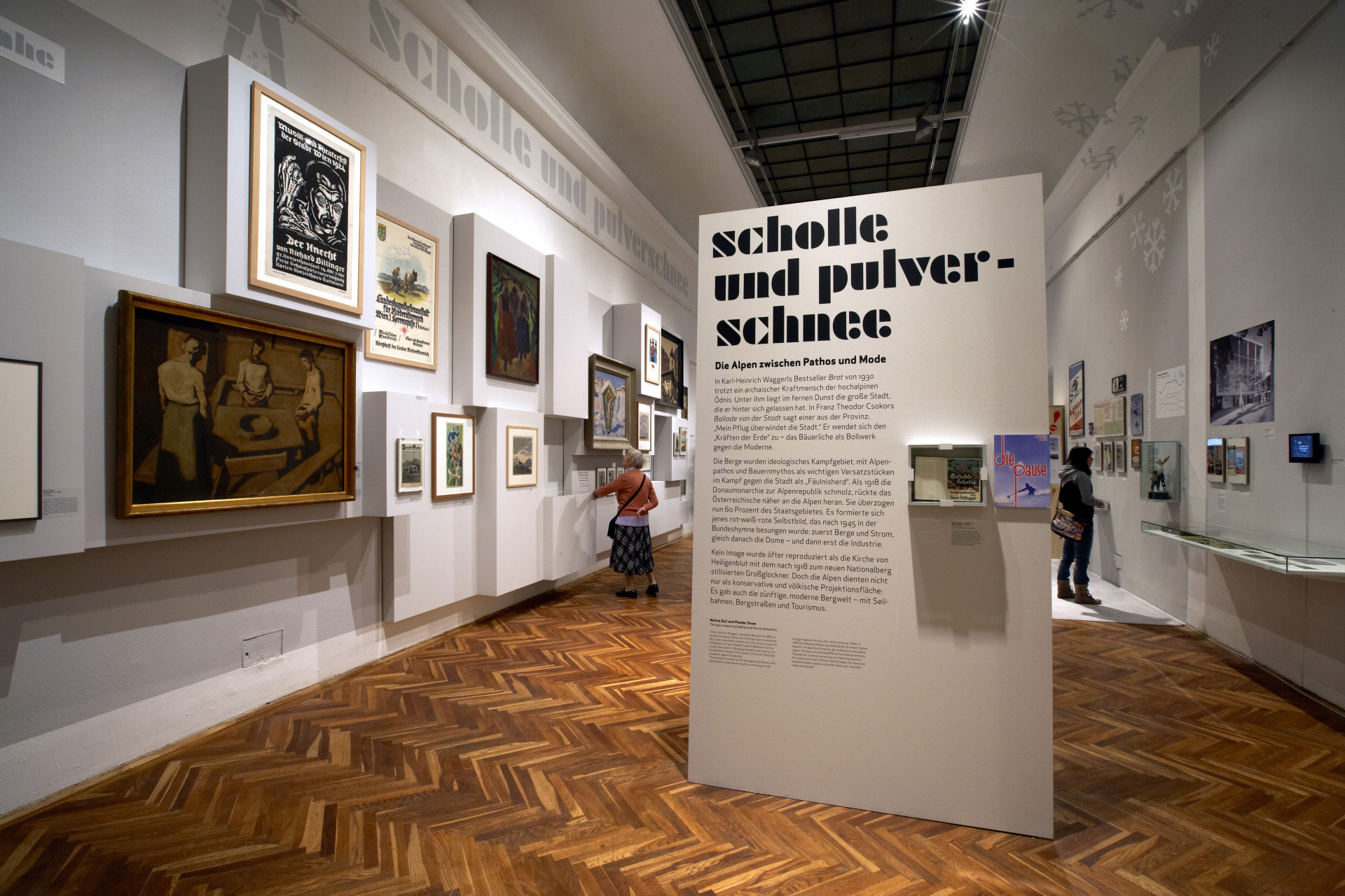 The typeface in the context of the exhibition for exhibition texts