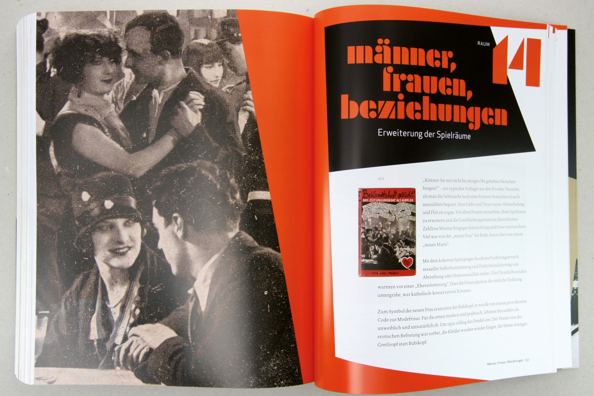 The exhibition catalog for "Battle for the City" inside, in which the typeface takes on a main design role for headings