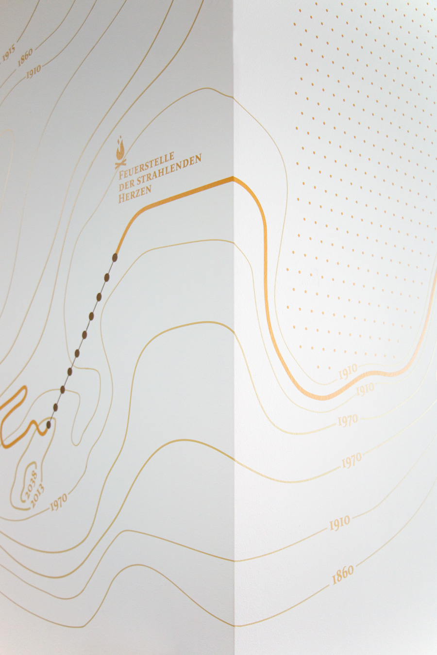Detail von Illustration einer Landkarte mit lautmalerischen Begriffen
