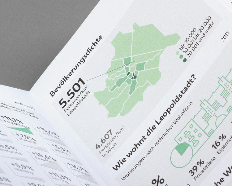 Detail of open district brochure